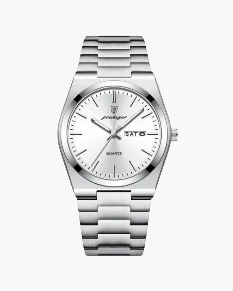 Marinekleurig quartzhorloge - STIVO