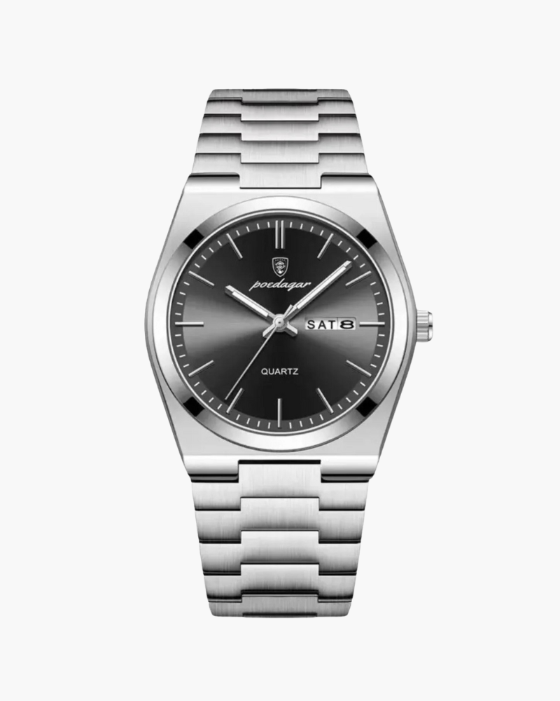 Marinekleurig quartzhorloge - STIVO